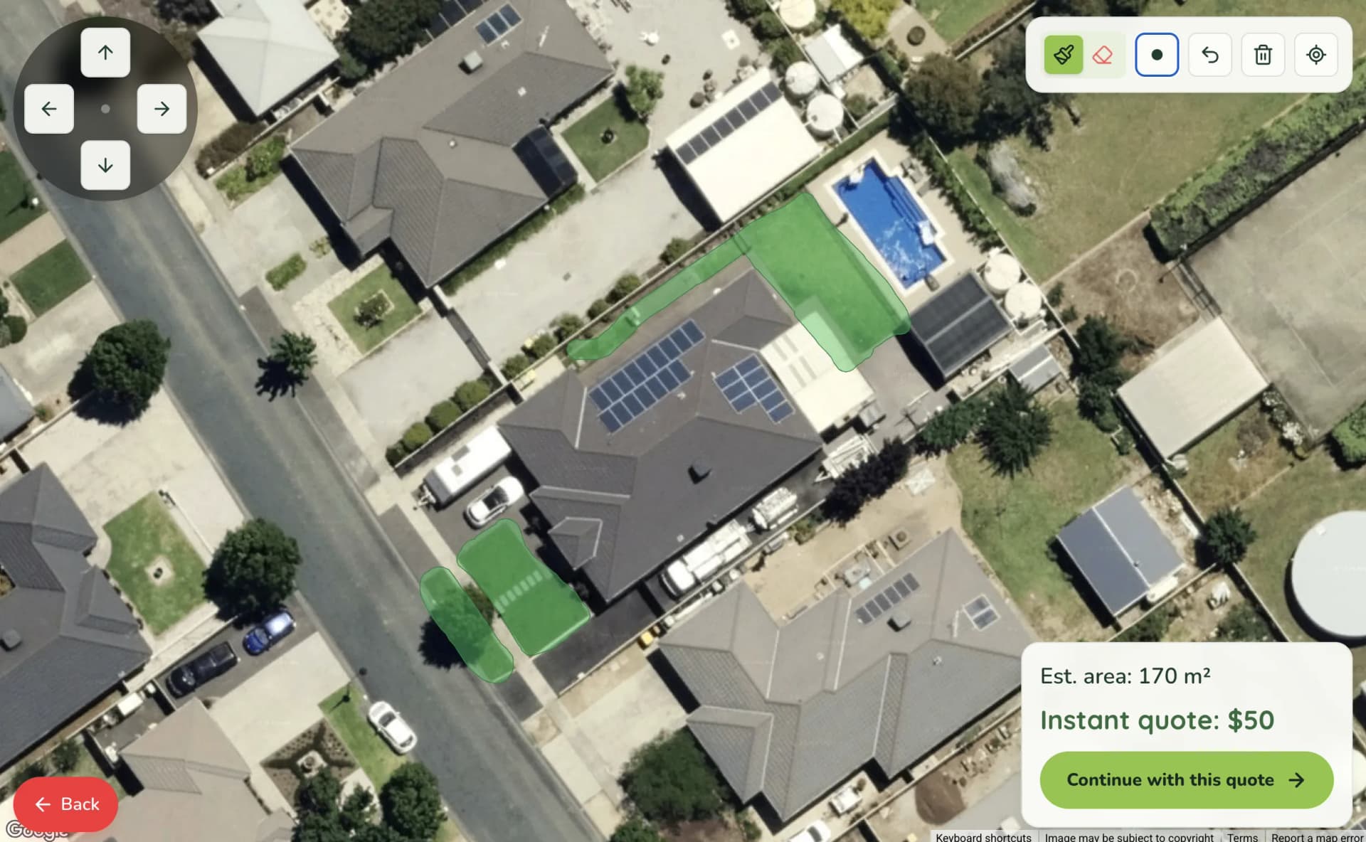 Map lawn painting experience